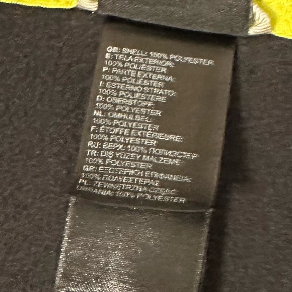 North Face Men’s Black 1/4 Zip Fleece Jacket Size XL Pullover Thumb Holes - Picture 4 of 8